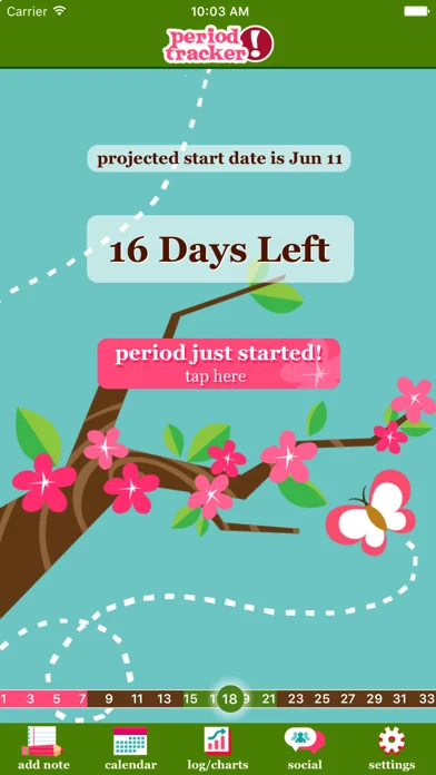 Menstruations Kalender Deluxe screenshot 1