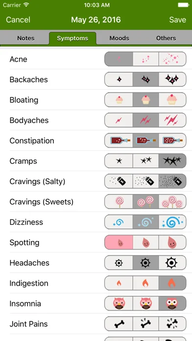 Menstruations Kalender Deluxe screenshot 3