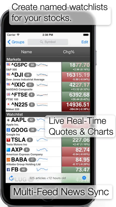 StockSpy: Real-time Quotes screenshot 1