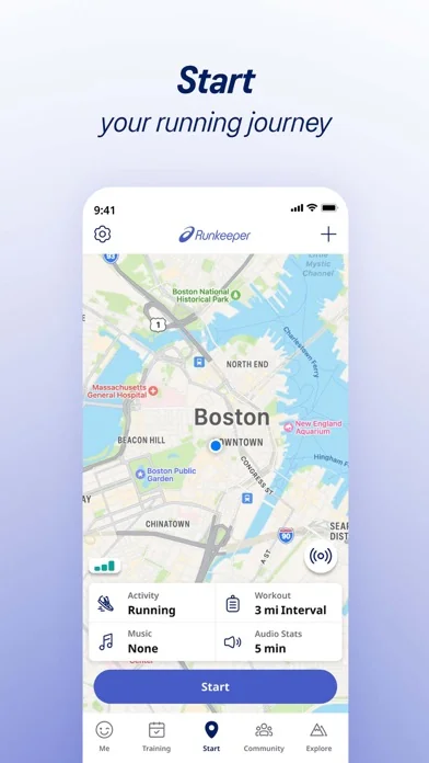 ASICS Runkeeper Lauf-Tracker screenshot 1