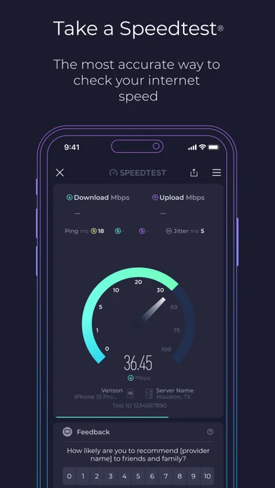 Speedtest - ADSL Speed Test screenshot 1