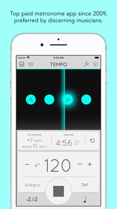 Tempo - Metronome with Setlist screenshot 1