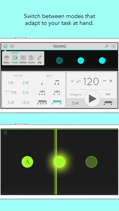 Tempo - Metronome with Setlist screenshot 2