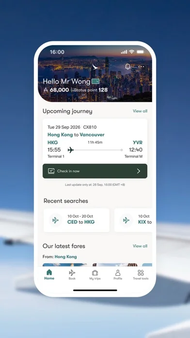 Cathay Pacific screenshot 2