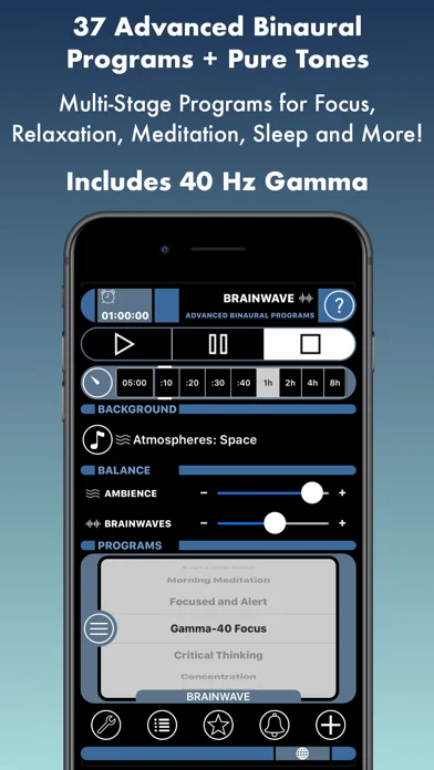BrainWave: 37 Binaural Series™ screenshot 1