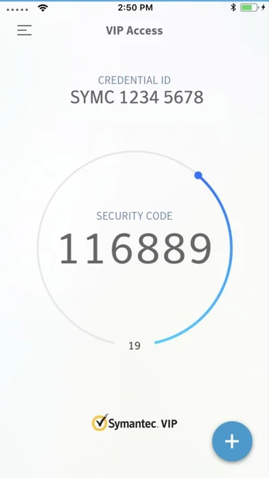VIP Access for iPhone screenshot 1