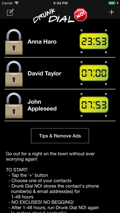 Drunk Dial NO!