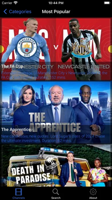 Whats Playing - UK TV Guide screenshot 1