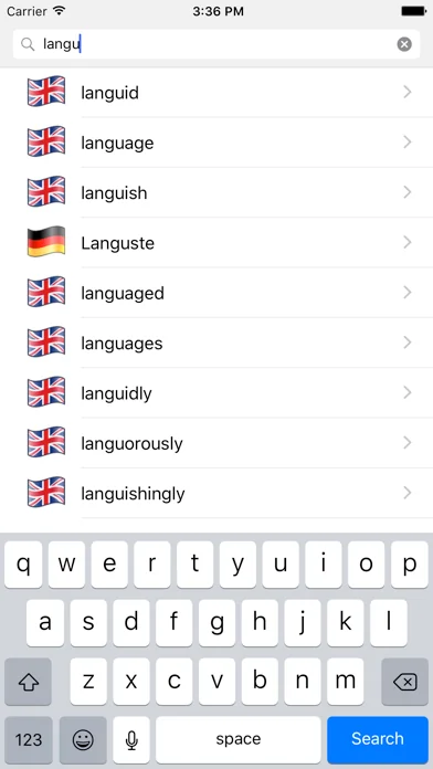 Englisch Wörterbuch NiftyWords
