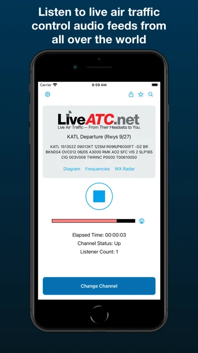 LiveATC Air Radio screenshot 1