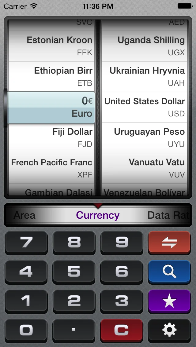gUnit - Currency & Unit Converter (Conversion) screenshot 1