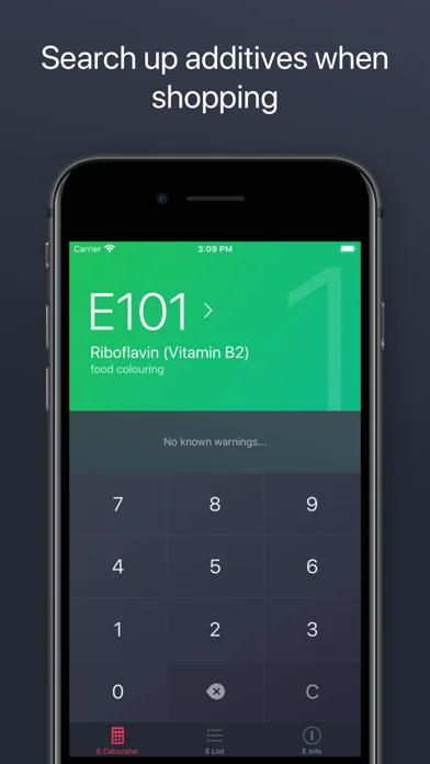 E Nummern app