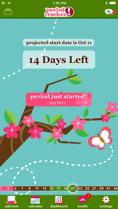 Menstruations Kalender Lite screenshot 1