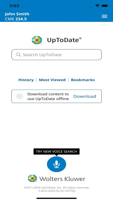 UpToDate screenshot 2