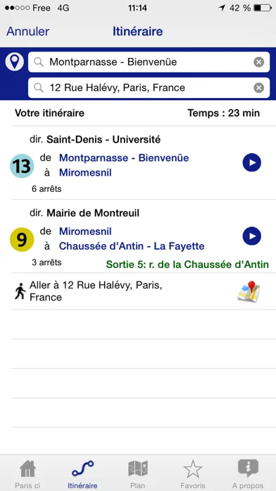 Paris ci la sortie du métro