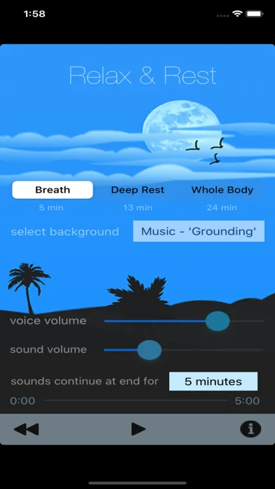 Relax & Rest Guided Meditation screenshot 1