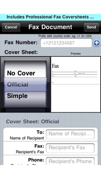 Fax Print Share
