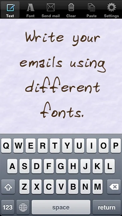 Email in Handschrift