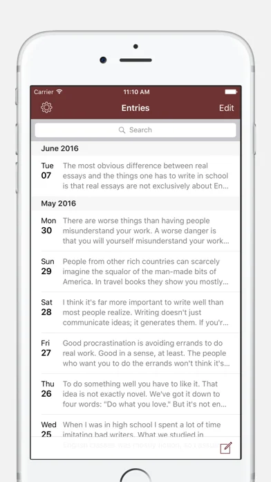 Chronicle - A Personal Journal / Writing Diary screenshot 1