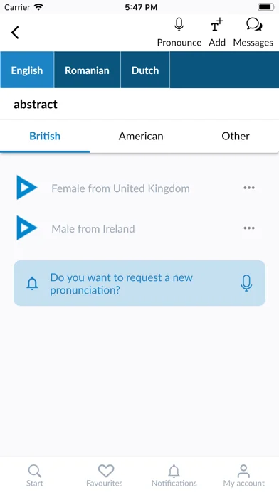 Forvo Pronunciation screenshot 3