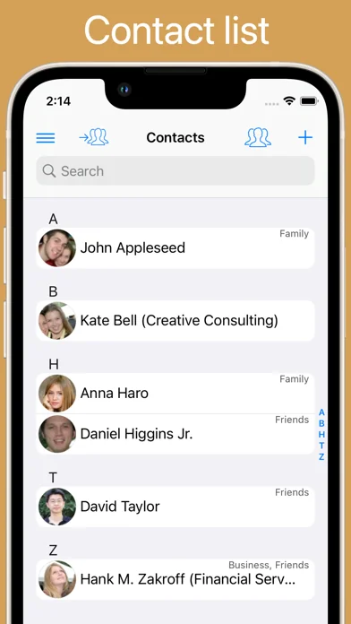 ContactsPro für iPad