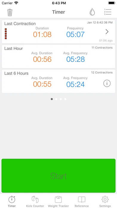 Full Term - Contraction Timer screenshot 1