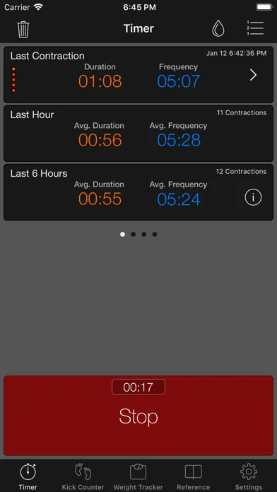 Full Term - Contraction Timer screenshot 3