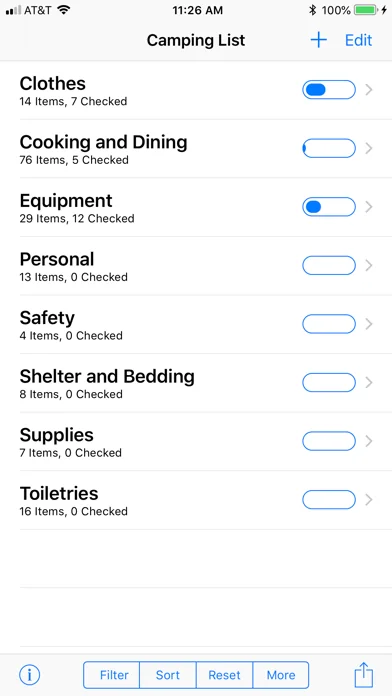 Camping List