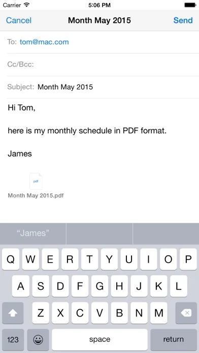 CalPrint for iPhone screenshot 3