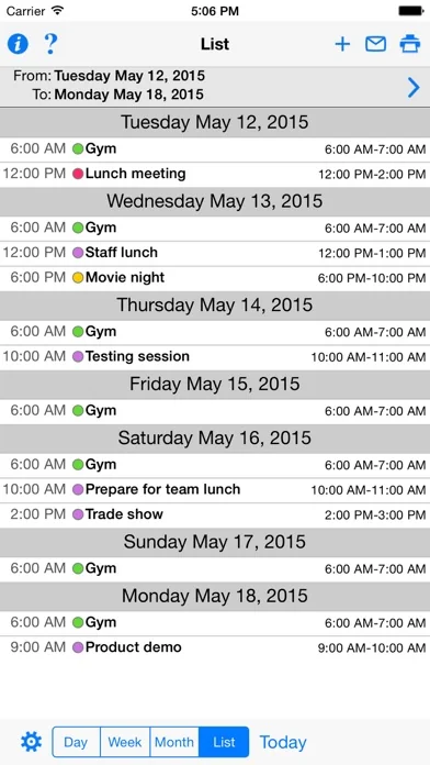 CalPrint for iPhone screenshot 4