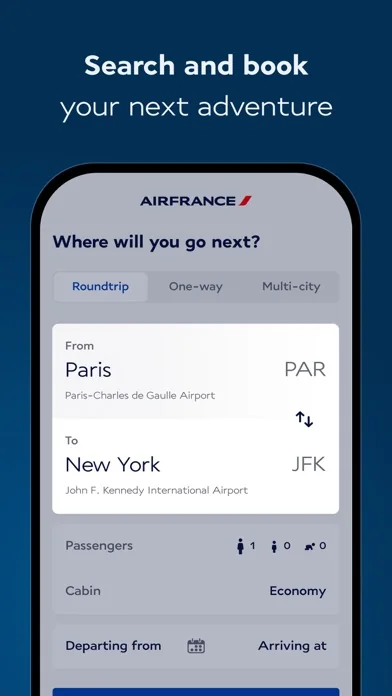 Air France - Flugbuchung screenshot 3