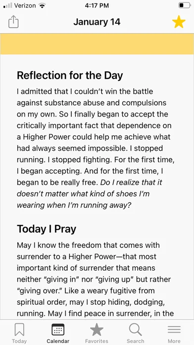 A Day at a Time Meditations screenshot 1