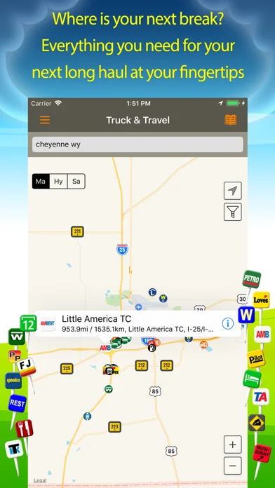 Truck Stops & Travel Plazas screenshot 1