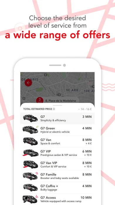 G7 TAXI - Book a taxi screenshot 3