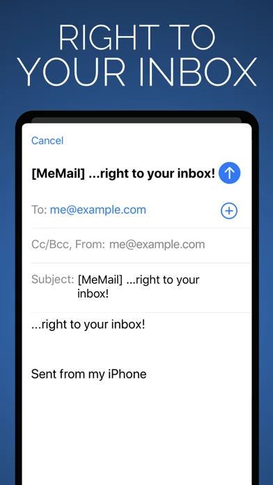 MeMail - Email yourself fast! screenshot 4