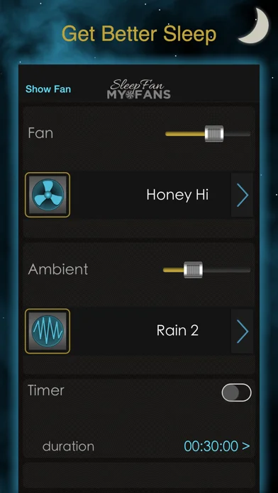 SleepFan: MyFans - Sleep Aid with Recorder