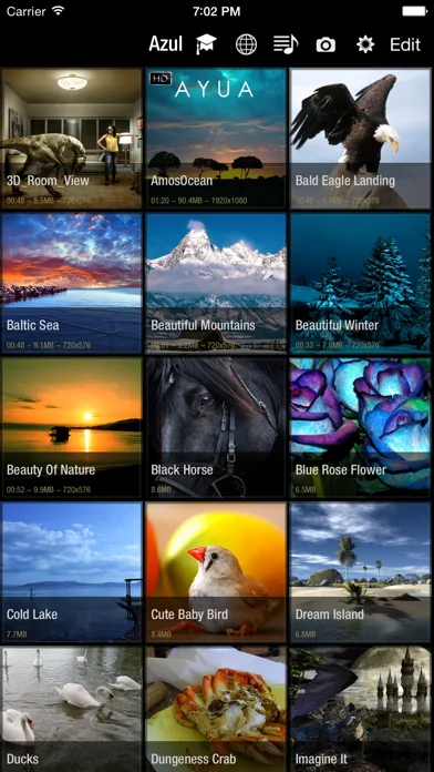 Azul - Video Player for iPhone screenshot 1