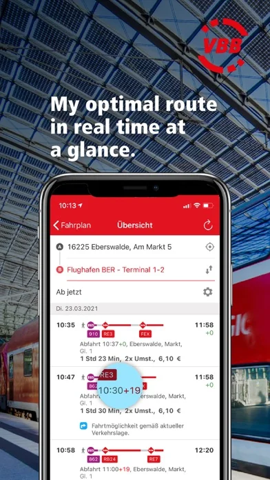 VBB Bus & Bahn: Routenplaner