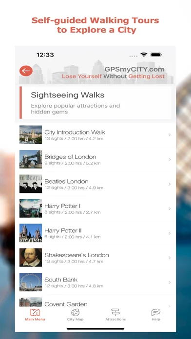 GPSmyCity: Walks in 1K+ Cities