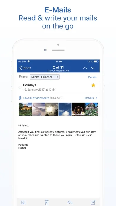GMX - Mail, Cloud & News screenshot 1