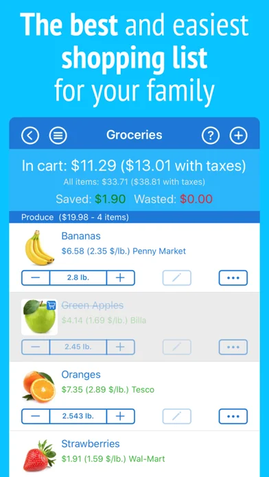 IntelliList - Shopping List screenshot 1