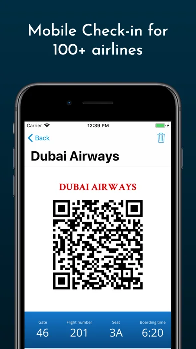 Boarding Pass - Flug Check-in
