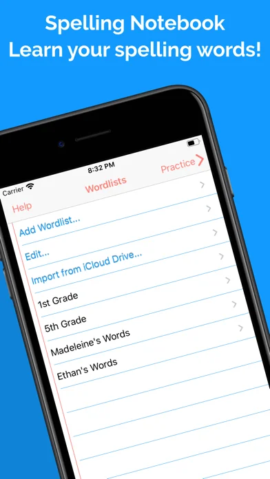 Spelling Notebook Premium screenshot 1
