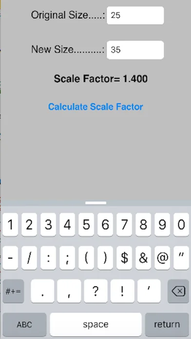 Scale Factor