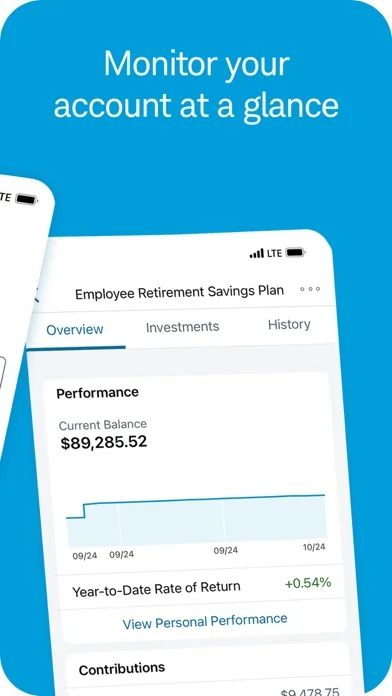Schwab Workplace Retirement screenshot 2