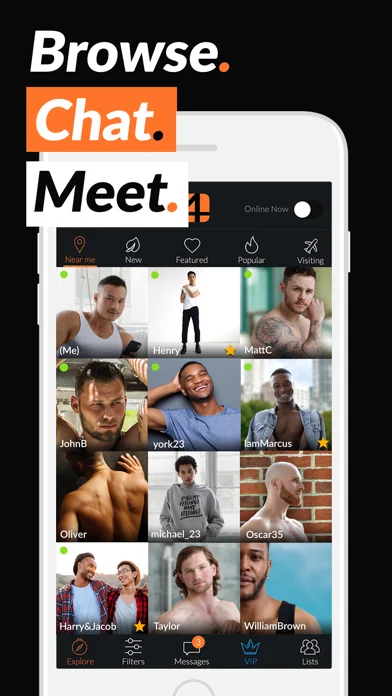 Adam4Adam Gay Dating Chat A4A screenshot 1