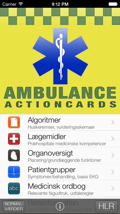 Ambulance Actioncards