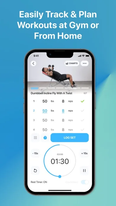 JEFIT Gymbook Workout Tracker screenshot 2