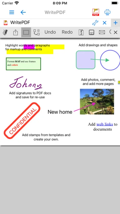 WritePDF mobile