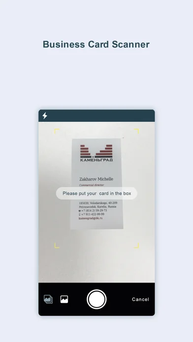 Visitenkarten Scanner -samcard